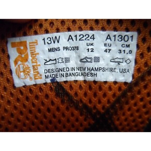 Timberland PRO Men's 6" Resistor Comp. Toe Work Boots A1224 Brown Size 13W - Picture 6 of 9